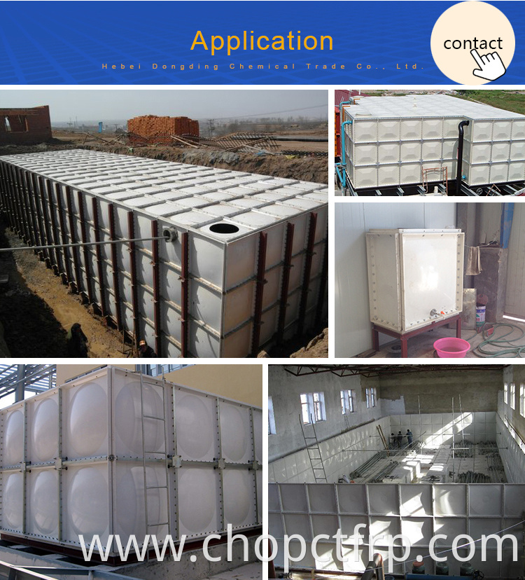 Fire frp / grp assemblable 1000 cubic meter 1000m3 water tank